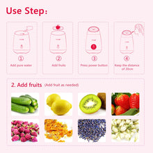 Load image into Gallery viewer, Nano Ionic Steamer Fruit Steam Sprayer Face