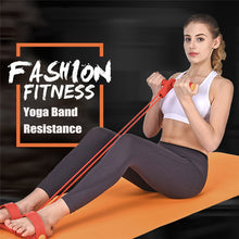 Load image into Gallery viewer, Fitness Gum 4 Tube Resistance Bands Latex Pedal Exerciser Sit-up Pull Rope Expander Elastic Bands
